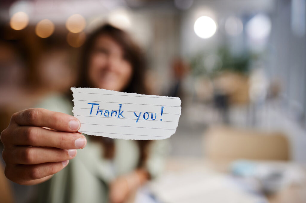 How to thank donors